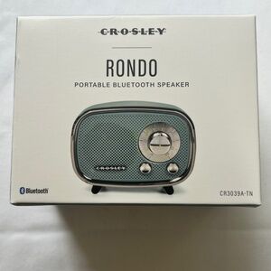 NIB - CROSLEY RONDO RETRO STYLE PORTABLE BLUETOOTH SPEAKER